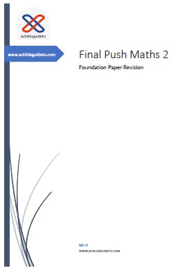 Questions to help Foundation Students to achieve.  Booklet 2